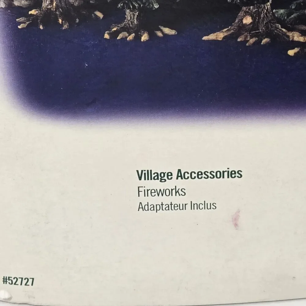Dept. 56 Village Accessories Fireworks #52727 -Adapter Fiber Optics Lights Sound